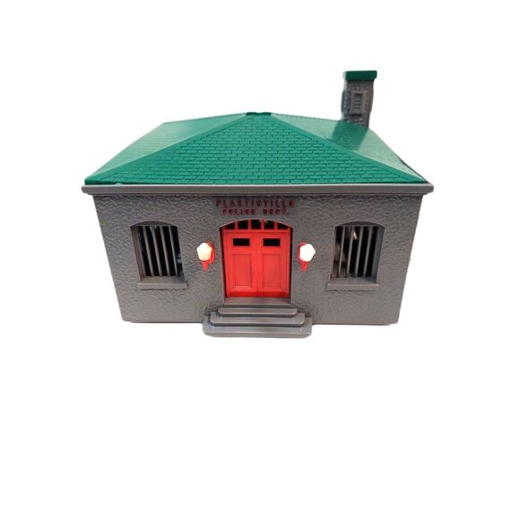 Plasticville Police Station Model Building O & S Gauge Snapfit clean vintage - Picture 2 of 6